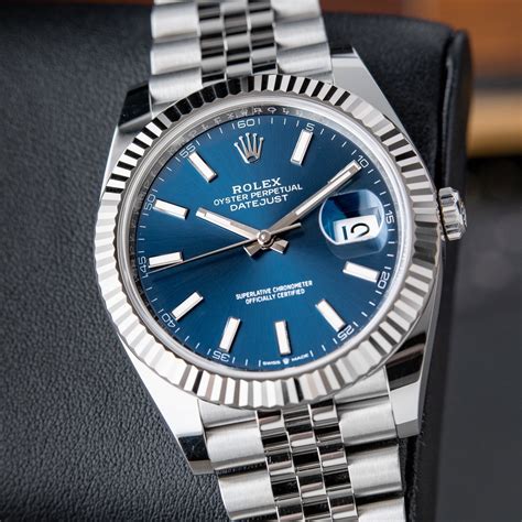 rolex datejust 41 hellblau